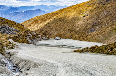 Otoparkta, Queenstown, Otago, Güney Adası, Yeni Zelanda, Okyanusya