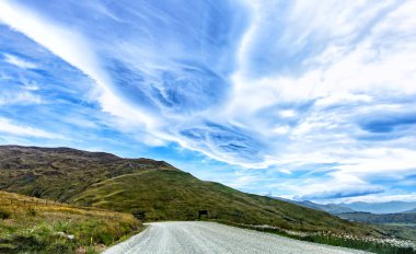 Cardrona Yolu, Otago, Güney Adası, Yeni Zelanda, Okyanusya