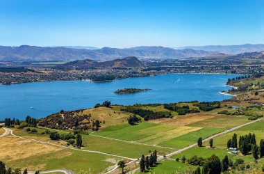 Wanaka Gölü, Wanaka Kasabası, Otago, Güney Adası, Yeni Zelanda, Okyanusya