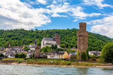 Oberwesel kasabası, Rhineland-Palatinate, Almanya, Avrupa