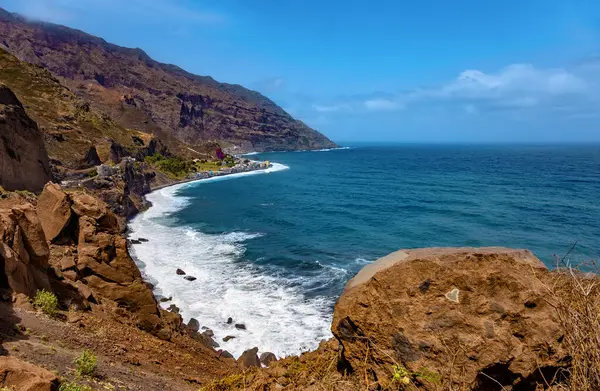 Santo Antao 'nun batı kıyısı, Cape Verde, Cabo Verde, Afrika.