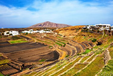 Caldera de Guiguan Krateri, Tajaste, Lanzarote Adası, Kanarya Adaları, İspanya, Avrupa.