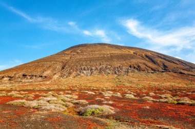 La Aguja Grande Dağı La Graciosa Adası, Lanzarote Adası, Kanarya Adaları, İspanya, Avrupa.