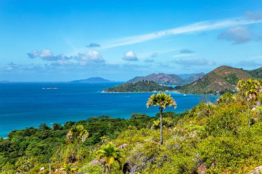 Anse Pasquiere Körfezi, Praslin Adası, Seyşeller Cumhuriyeti, Afrika