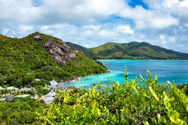 Anse Petite Cour Körfezi, Praslin Adası, Seyşeller Cumhuriyeti, Afrika