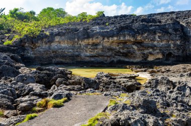 Angels Billabong, Island Nusa Penida, Endonezya, Güneydoğu Asya 'da havuzlar