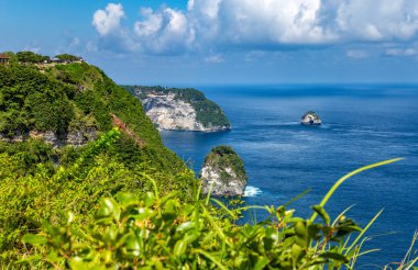Kelingking Sahili, Ada Nusa Penida, Endonezya, Güneydoğu Asya