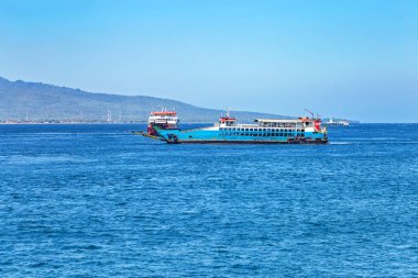 Denizdeki eski feribotlar, Ada Java, Bali, Endonezya, Güneydoğu Asya