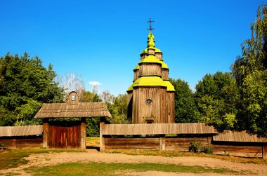 eski ahşap kilise, pirogovo, kiev, Ukrayna