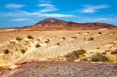 Dağ manzarası, Lanzarote Adası, Kanarya Adaları, İspanya, Avrupa.