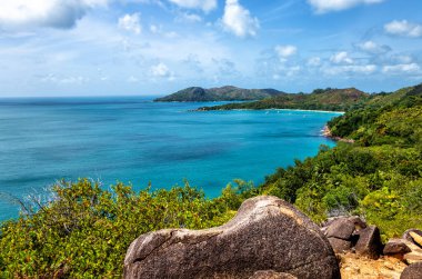 Anse Lazio Plajı, Praslin Adası, Seyşeller Cumhuriyeti, Afrika