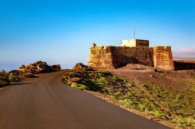 Santa Barbara Kalesi, Teguise Adası Lanzarote Adası, Kanarya Adaları, İspanya, Avrupa