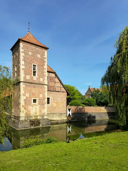 Huelshoff Şatosu, Havixbeck, Kuzey Ren-Vestfalya, Almanya, Avrupa