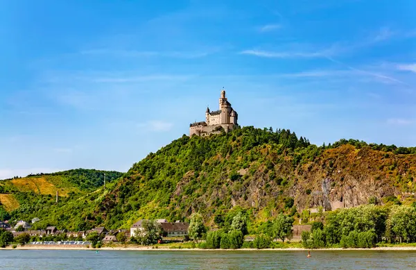 Marksburg Kalesi, Braubach, Rhineland-Palatinate, Almanya, Avrupa