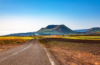 Volkan Monte Corona, Lanzarote Adası, Kanarya Adaları, İspanya, Avrupa