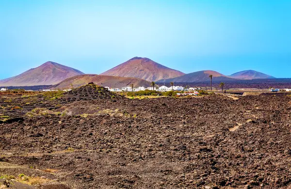 Küçük bir köy, Lanzarote Adası, Kanarya Adaları, İspanya, Avrupa