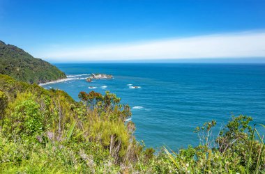 Güney Adası 'nın batı kıyısı, Yeni Zelanda, Okyanusya.