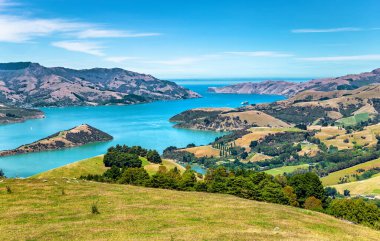 Akaroa Körfezi, Canterbury, Güney Adası, Yeni Zelanda, Okyanusya
