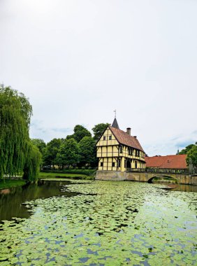 Su Kalesi Burgsteinfurt, Kuzey Ren-Vestfalya, Almanya, Avrupa