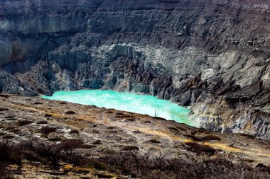 Volkan Kawah Ijen, Banyuwangi, Ada Java, Endonezya, Güneydoğu Asya
