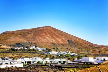 Küçük bir köy, Lanzarote Adası, Kanarya Adaları, İspanya, Avrupa