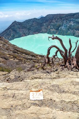 Volkan Kawah Ijen, Banyuwangi, Ada Java, Endonezya, Güneydoğu Asya