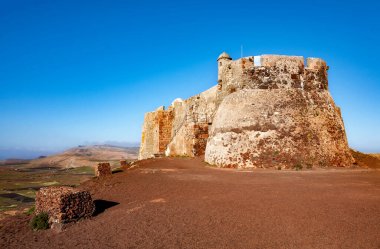 Santa Barbara Kalesi, Teguise Adası Lanzarote Adası, Kanarya Adaları, İspanya, Avrupa