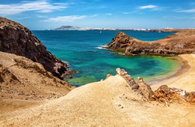 Papagayo Sahili, Lanzarote Adası, Kanarya Adaları, İspanya, Avrupa.