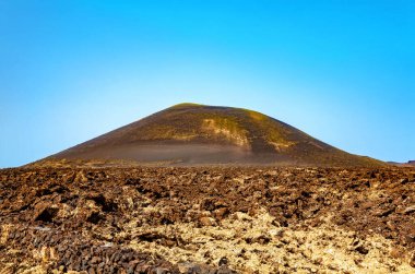 Volkanik manzara, Lanzarote Adası, Kanarya Adaları, İspanya, Avrupa