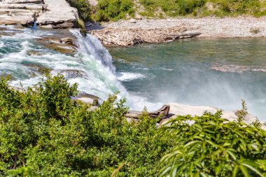 Maruia Falls, Murchison, Güney Adası, Yeni Zelanda, Okyanusya