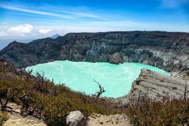 Volkan Kawah Ijen, Banyuwangi, Ada Java, Endonezya, Güneydoğu Asya