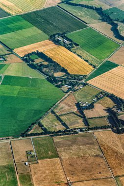 Methven, Canterbury, Güney Adası, Yeni Zelanda, Okyanusya yakınlarındaki tarım alanları