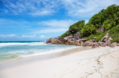 Petite Anse Sahili, La Digue Adası, Seyşeller Cumhuriyeti, Afrika