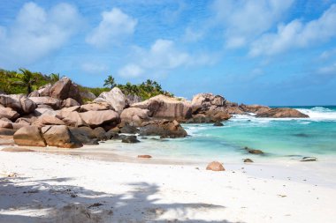 Anse Cocos Plajı, La Digue Adası, Seyşeller Cumhuriyeti, Afrika