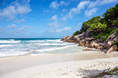 Petite Anse Sahili, La Digue Adası, Seyşeller Cumhuriyeti, Afrika