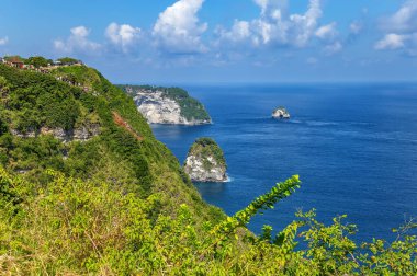 Kelingking Sahili, Ada Nusa Penida, Endonezya, Güneydoğu Asya