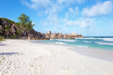 Grand Anse Sahili, La Digue Adası, Seyşeller Cumhuriyeti, Afrika