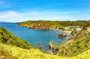 Rocky Körfezi Rezervi, Russell, Kuzey Adası, Yeni Zelanda, Okyanusya. 