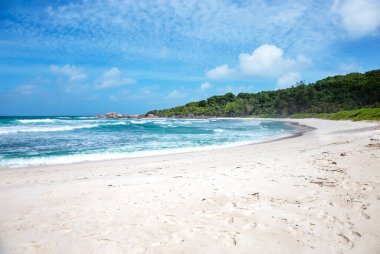 Anse Cocos Plajı, La Digue Adası, Seyşeller Cumhuriyeti, Afrika