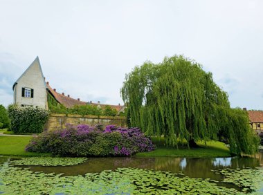 Su Kalesi Burgsteinfurt, Kuzey Ren-Vestfalya, Almanya, Avrupa
