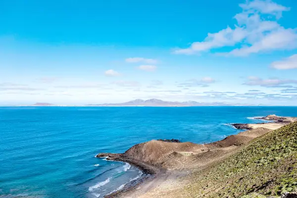 Ada de Lobos 'un batı kıyısı, Kanarya Adaları, İspanya, Avrupa. 