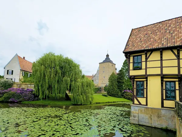 Su Kalesi Burgsteinfurt, Kuzey Ren-Vestfalya, Almanya, Avrupa