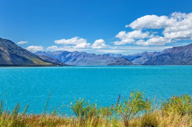 Hawea Gölü ve sıradağları, Otago, Güney Adası, Yeni Zelanda, Okyanusya