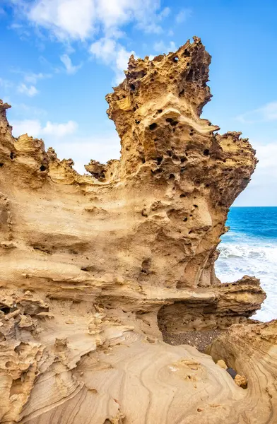 Kaya oluşumları, Fuerteventura Adası, Kanarya Adaları, İspanya, Avrupa. 