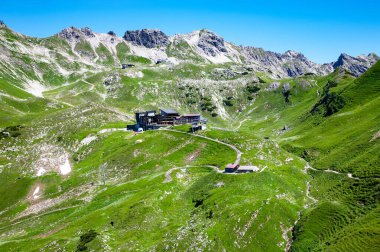 Hofatsblick İstasyonu, Nebelhorn Dağı, Allgau Alpleri, Oberstdorf, Bavyera, Almanya, Avrupa