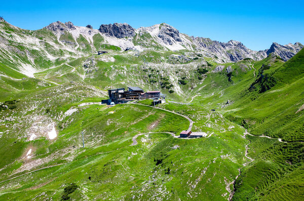 Станция Мбаппе, гора Фельхорн, Альпы, Остштадт, Бавария, Германия, Европа