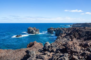 Kaya oluşumları, El Hierro Adası, Kanarya Adaları, İspanya, Avrupa