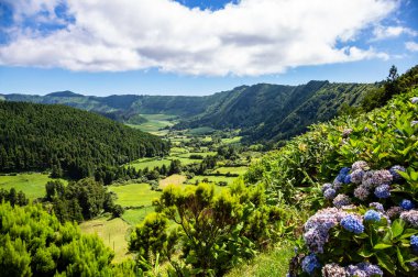 Sete Cidades, Sao Miguel Adası, Azores, Portekiz, Avrupa.  