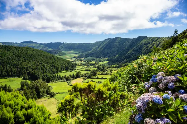 Sete Cidades, Sao Miguel Adası, Azores, Portekiz, Avrupa.  