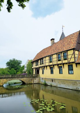 Su Kalesi Burgsteinfurt, Kuzey Ren-Vestfalya, Almanya, Avrupa